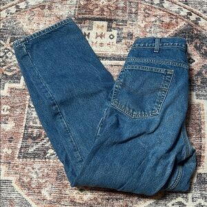 Carhartt Men's INSULATED Blue Jeans 34x34